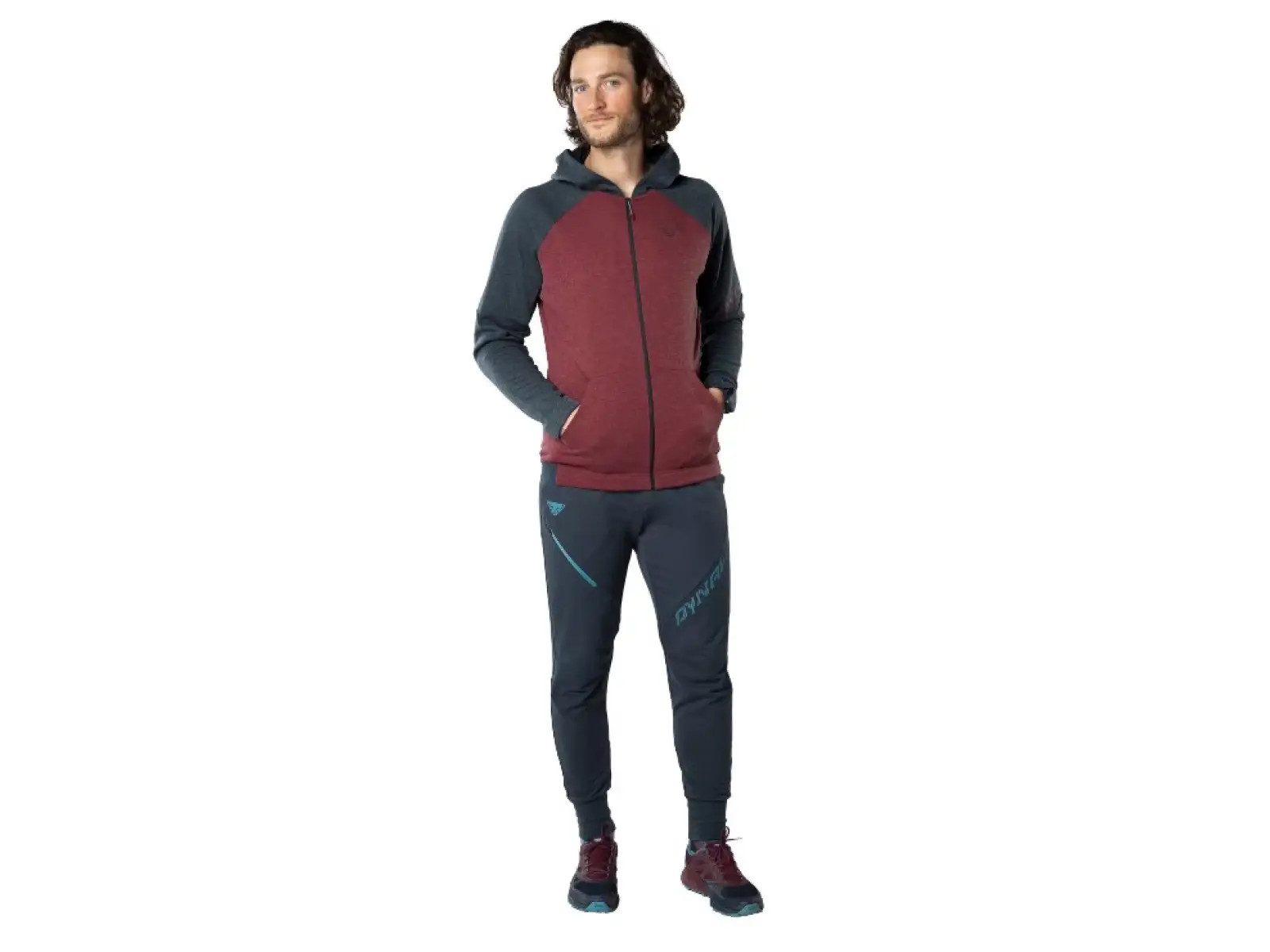 Dynafit 24/7 Polartec Herren Kapuzenpullover Burgundy