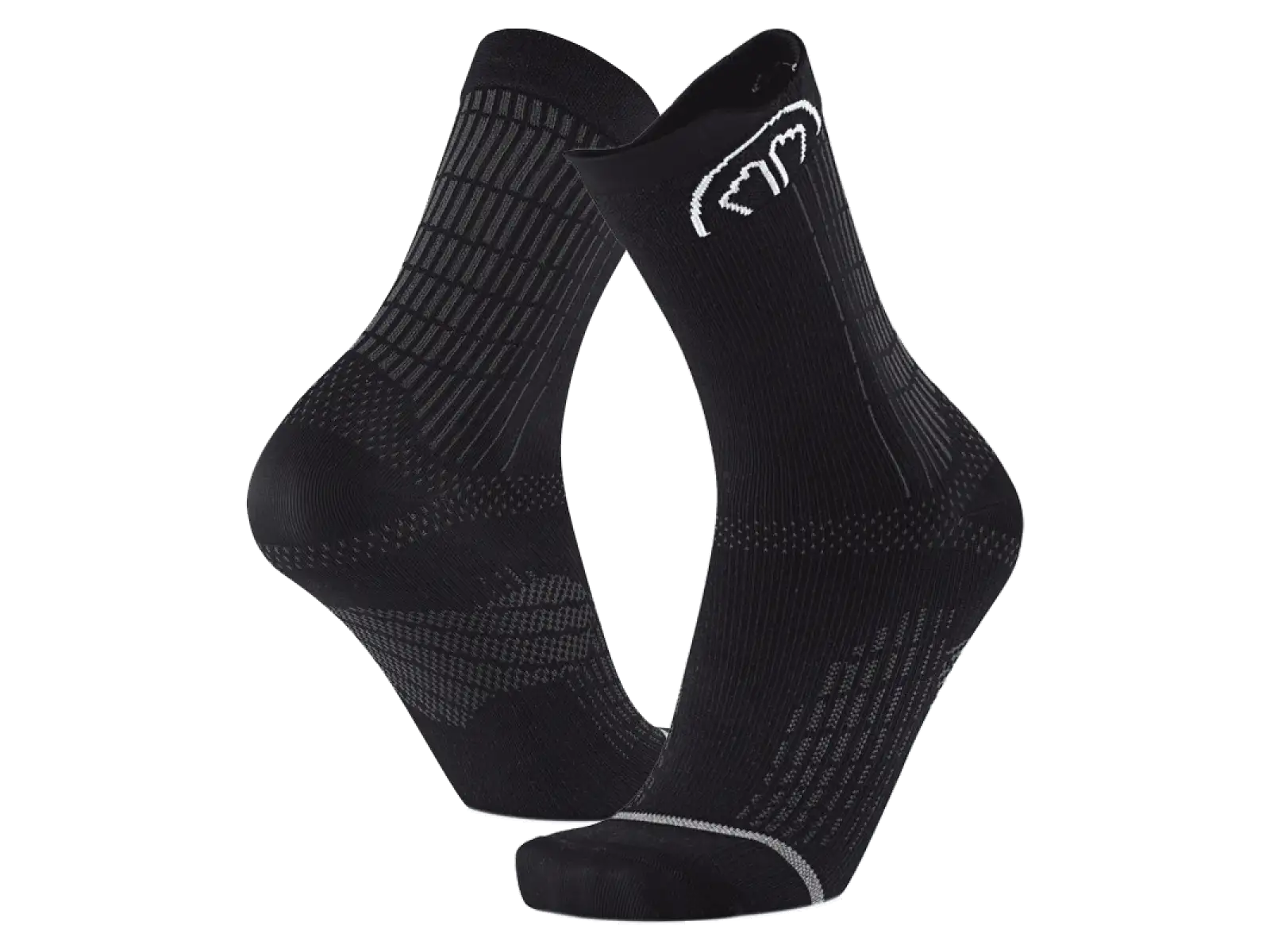 Sidas Run Anatomic Crew Laufsocken schwarz