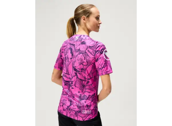 Endura LTD Grid Floral Damen-Trikot kurzarm Pink Pop