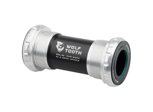 Wolf Tooth Innenlager BSA für Shimano 24 mm Raw Silver