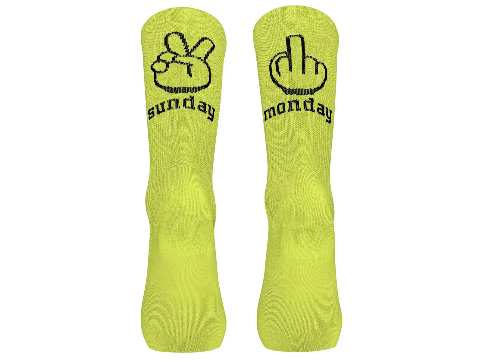 Northwave Sunday Monday Fahrradsocken Yellow Fluo