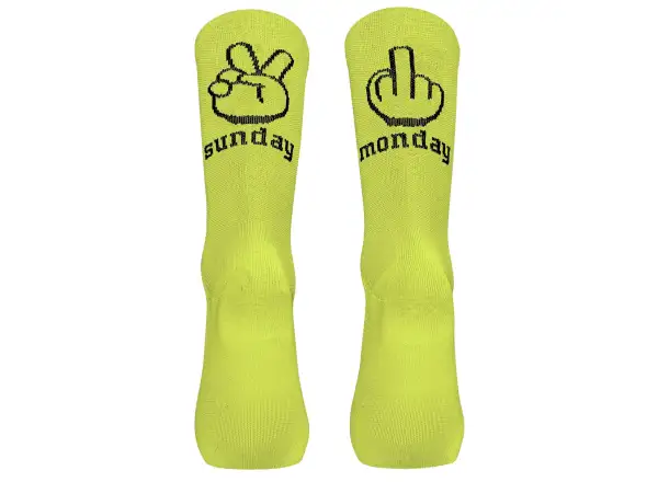Northwave Sunday Monday Fahrradsocken Yellow Fluo