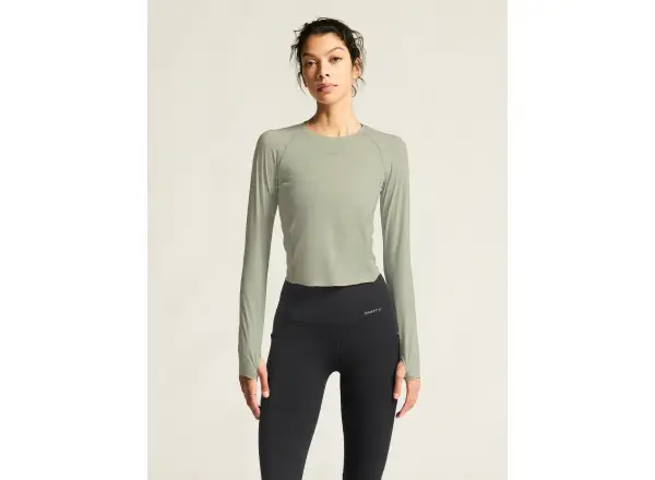 Craft Hypervent Tight Damen Langarmshirt grau