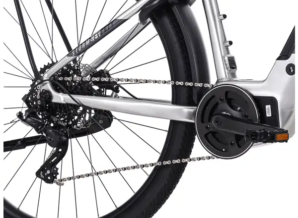 Rock Machine eSTORM 70 TOUR E-Mountainbike Gloss Silver/Black/Grey