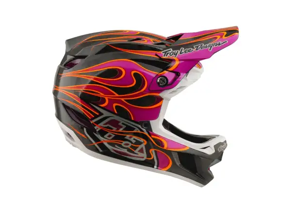 Troy Lee Designs D4 Carbon MIPS Helm Torched Carbn/Magenta