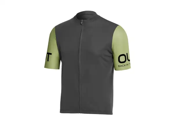Dotout Grevil Herrentrikot Kurzarm Light Black/Lime