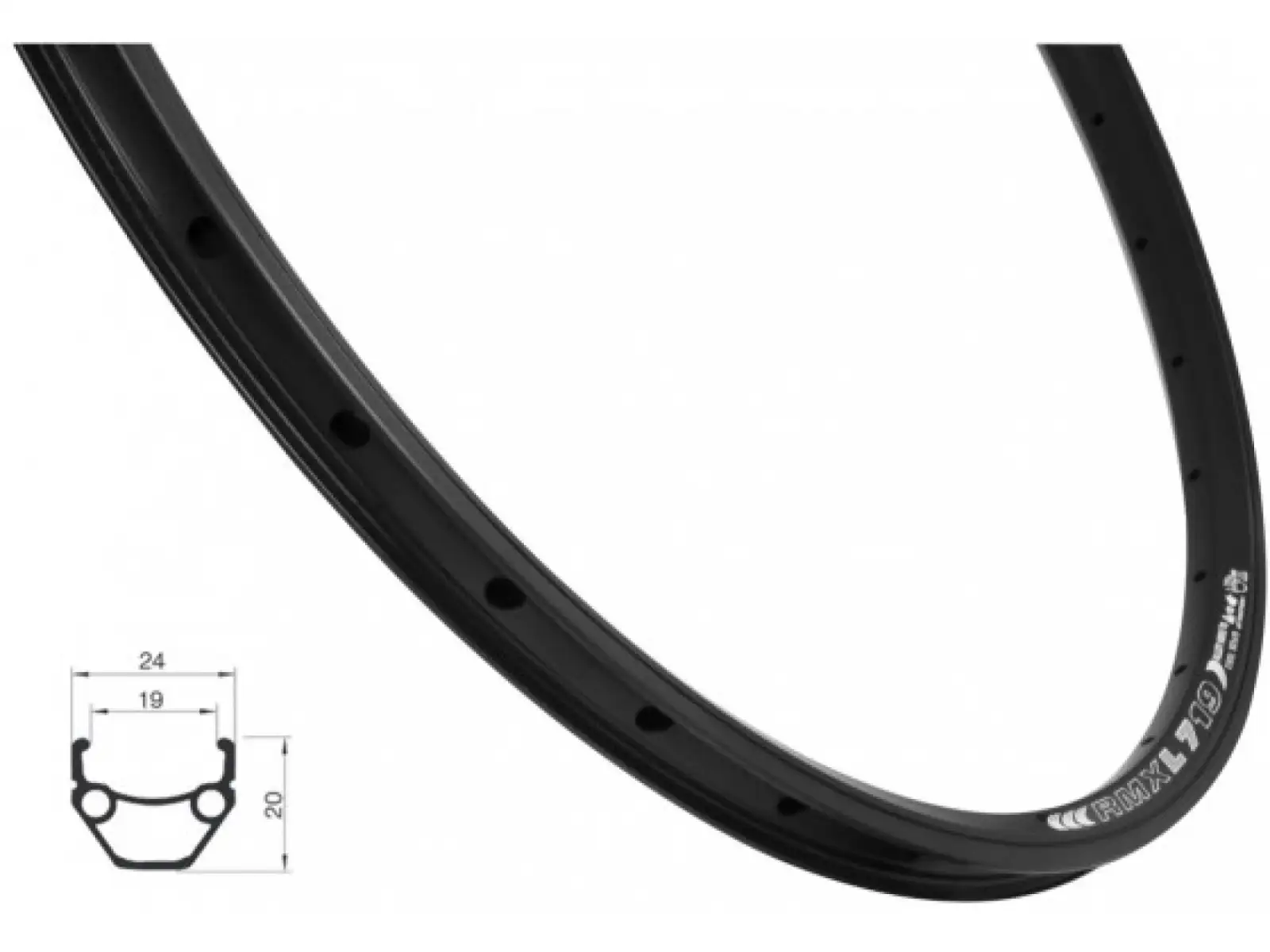 Remerx Dragon Line 719 Disc 29" MTB Felge schwarz