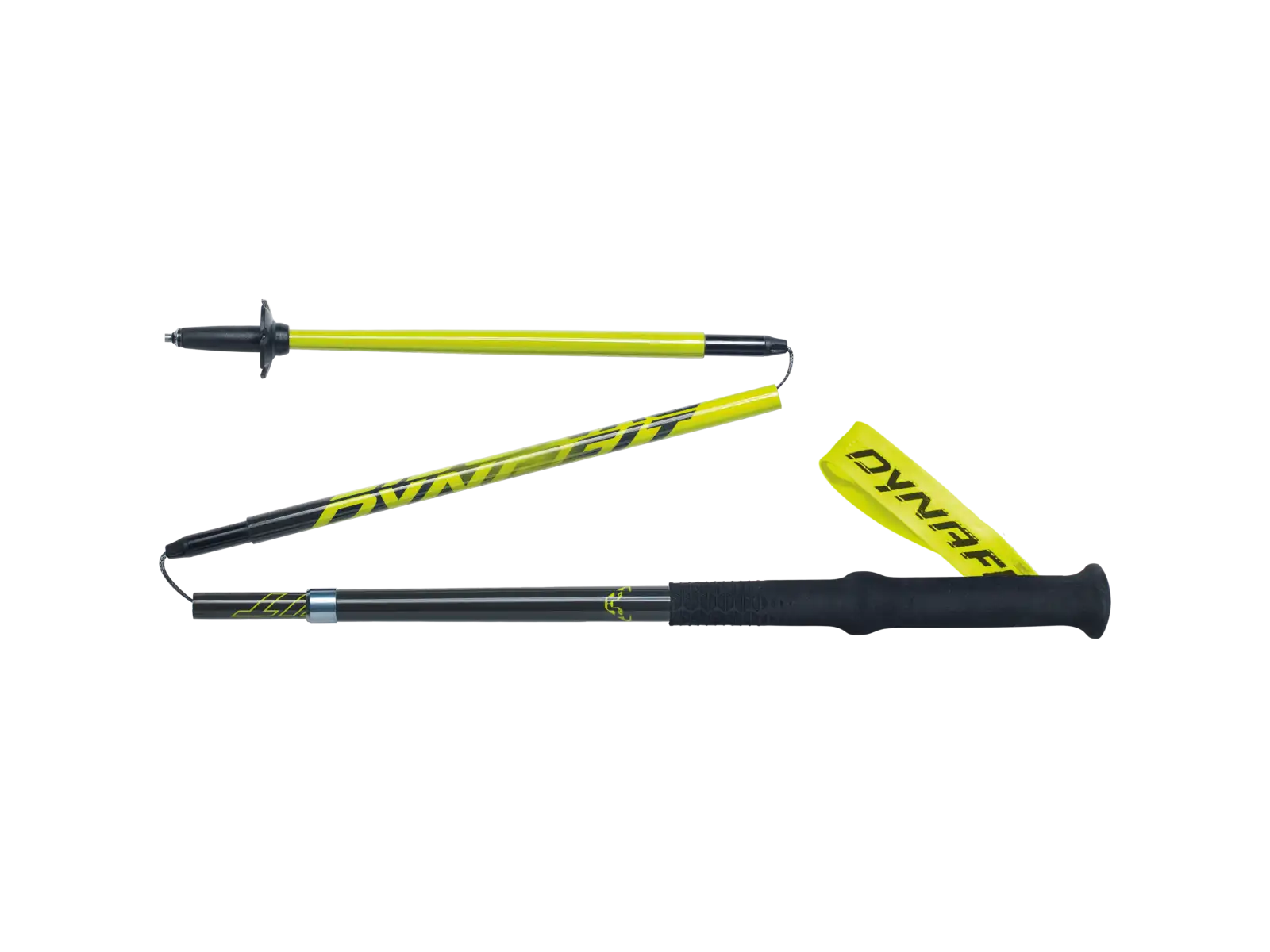 Dynafit Vert Pro faltbare Laufstöcke Black/Cactus