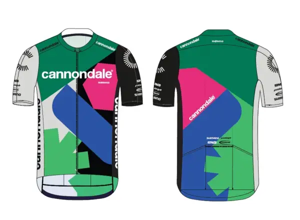Cannondale CFR Replica Herren Kurzarmtrikot grün/blau