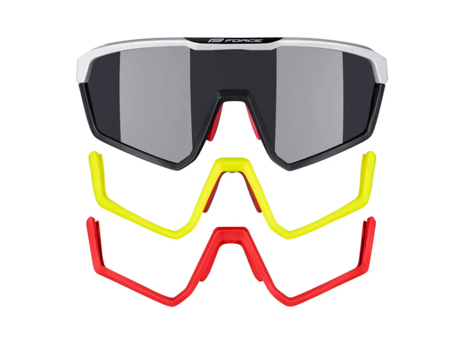 Force Apex Brille, Schwarz-Grau/Schwarze Gläser.