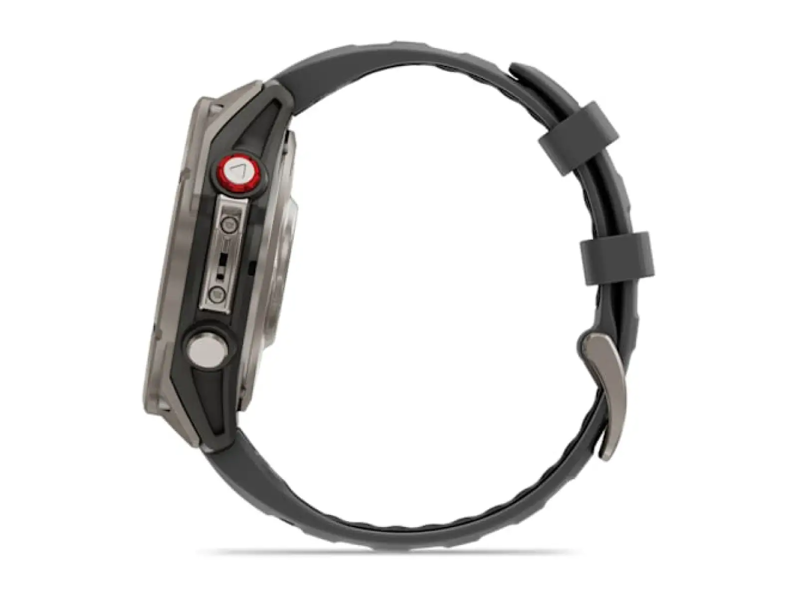 Garmin fenix 8 Pro 47 mm, AMOLED Sapphire, Titanium mit Silikonarmband Graphite/Black