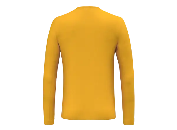 Salewa Solidlogo Dry Herren langarm T-Shirt Gold