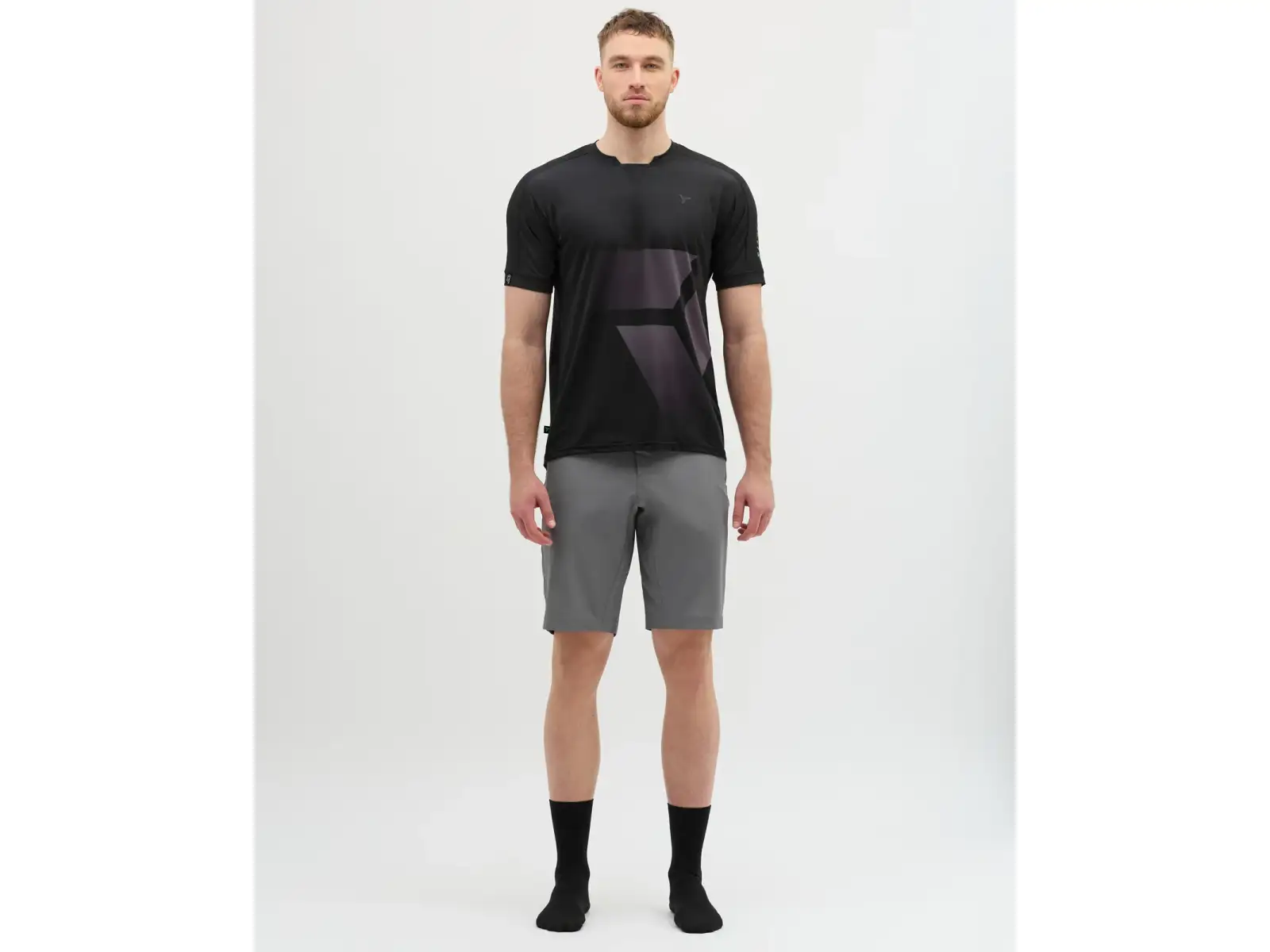 Silvini Gallo Herren Loose-Trikot Kurzarm schwarz/grau