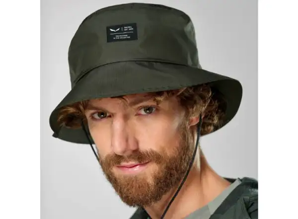 Salewa Puez PTX Regenhut Dunkeloliv