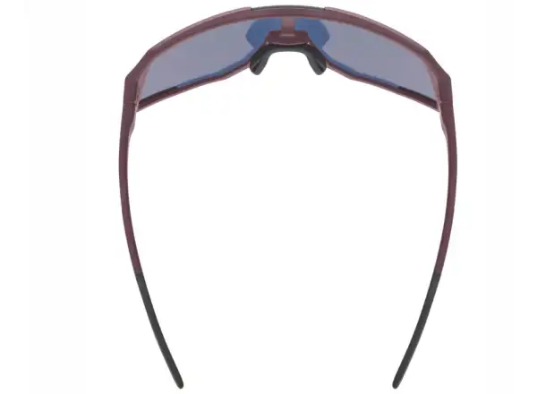 Uvex Sequenze CV Fahrradbrille Burgundy matt/Mirror Red