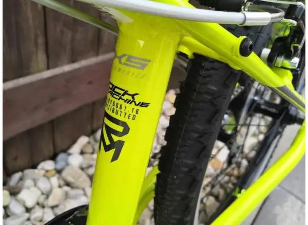 Rock Machine Thunder 24 Gloss Radioaktiv Gelb/Schwarz/Dunkelgrau Kinderfahrrad