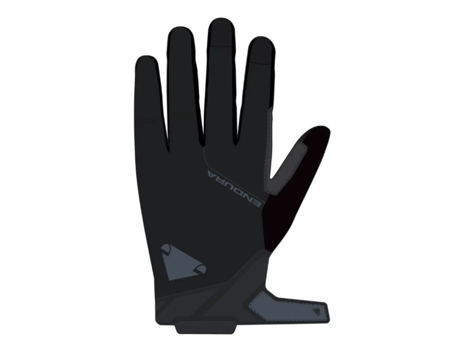 Endura Hummvee Gel Softshell-Fahrradhandschuhe schwarz