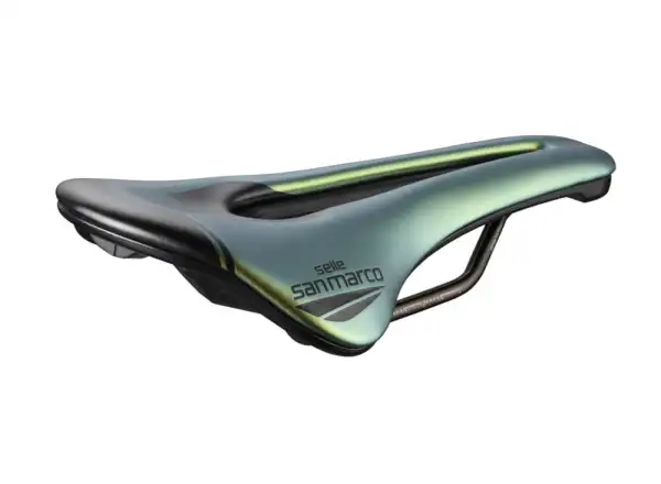 Selle San Marco Shortfit 2.0 Open-Fit Racing Narrow Sattel Iridescent Gold