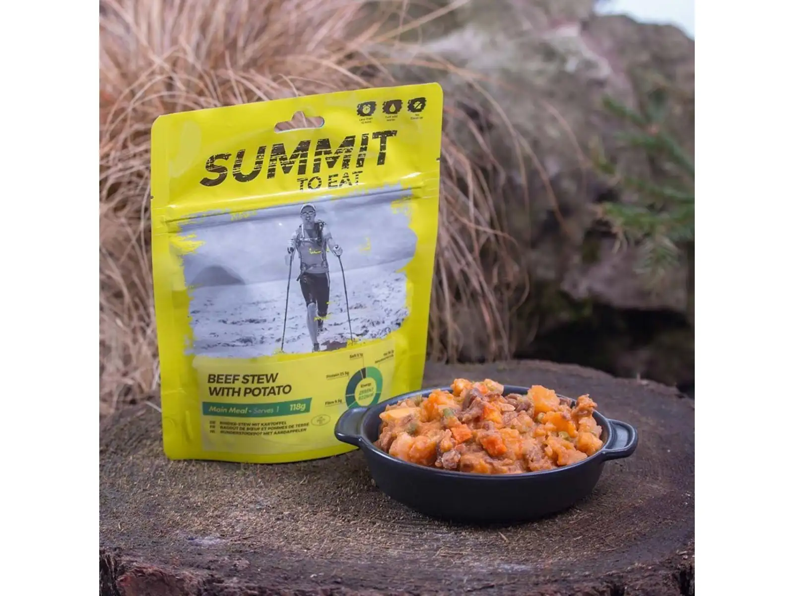 Summit To Eat dehydriertes Essen Geschmortes Rindfleisch im eigenen Saft mit Kartoffeln 118 g