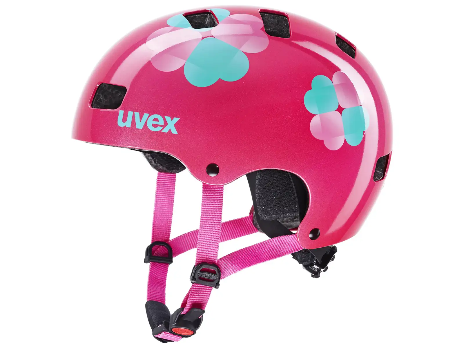 Uvex Kid 3 Kinderhelm Pink Flower