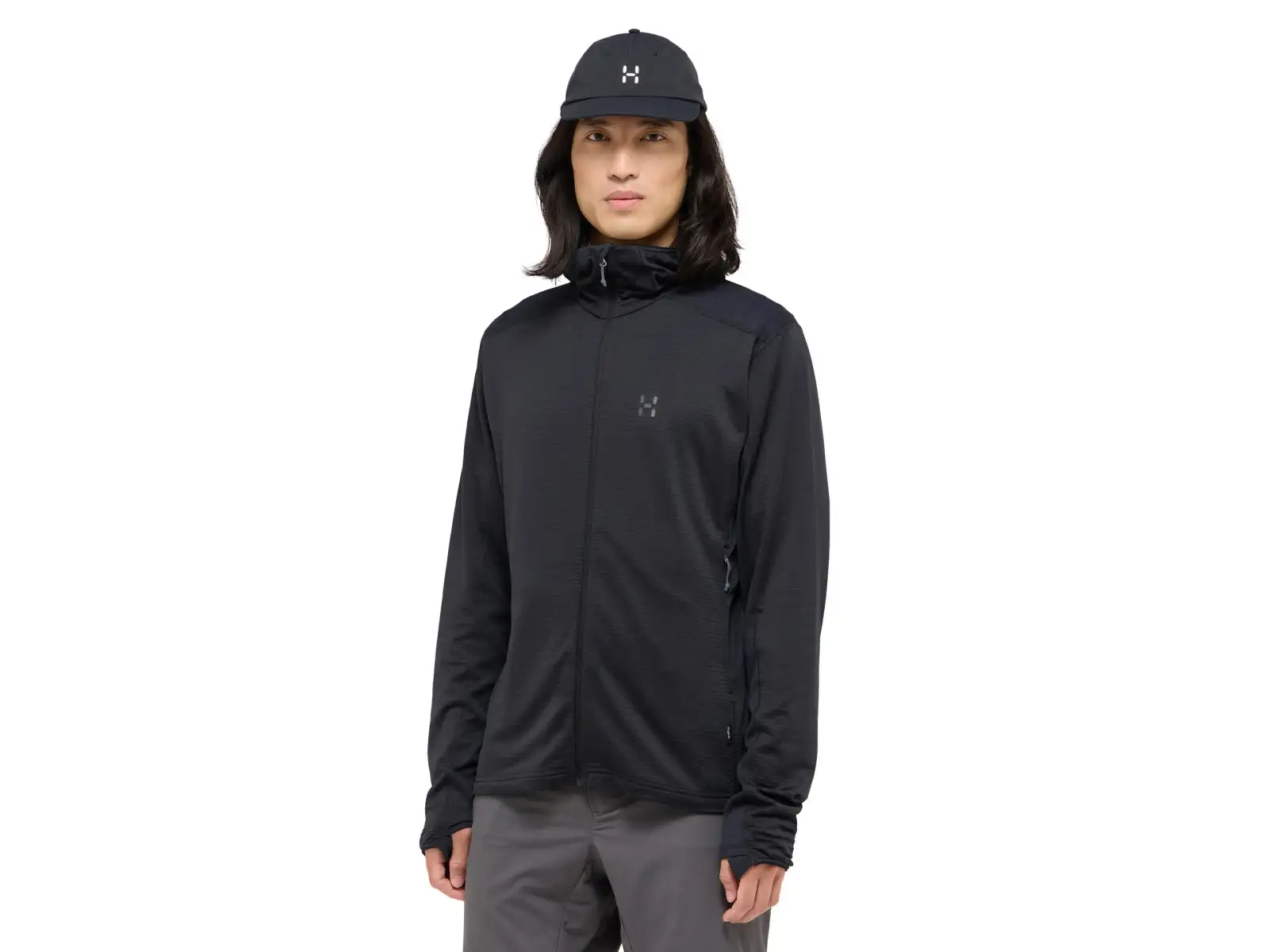Haglöfs L.I.M Mid Multi Hood Herren-Sweatshirt True Black