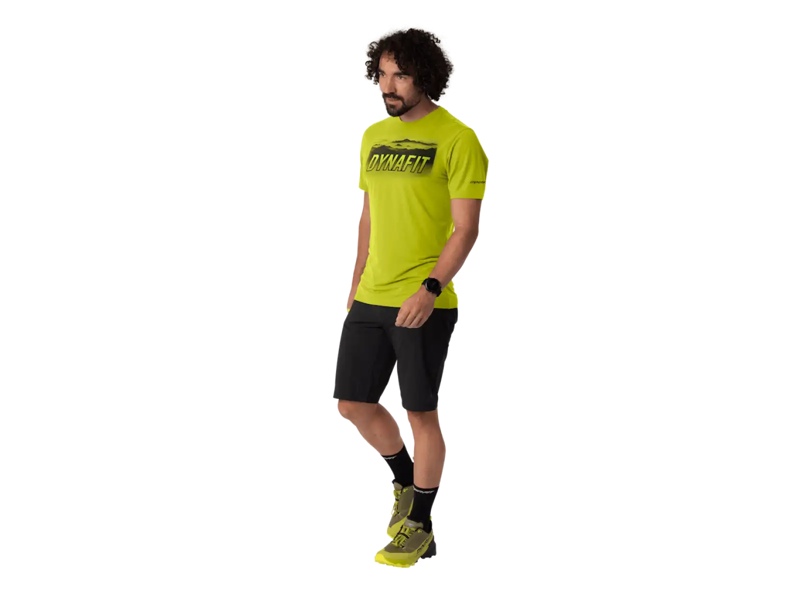 Dynafit Transalper Graphic Herren T-Shirt kurzer Ärmel Golden Lime