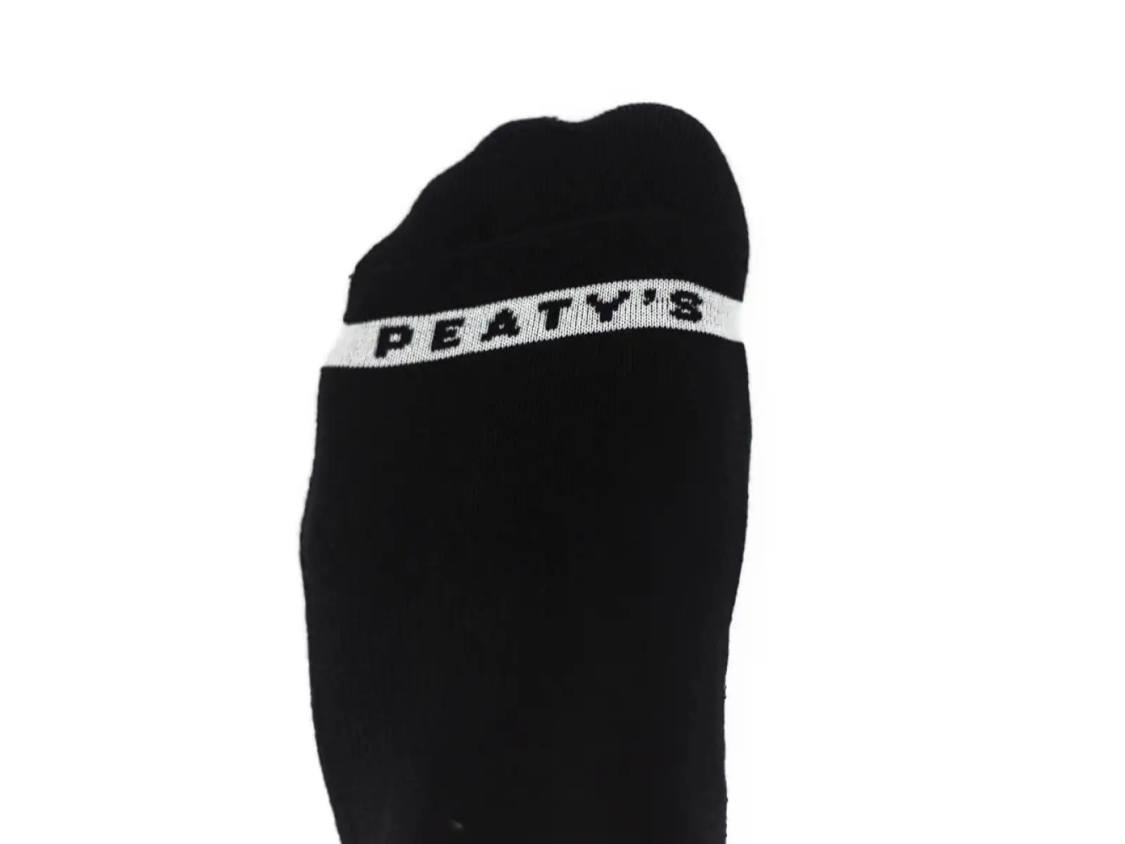 Peatys Streifensocken Schwarz