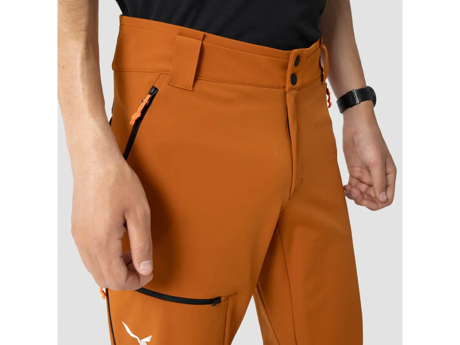 Salewa Sella Durastretch Herrenhosen Schwarz
