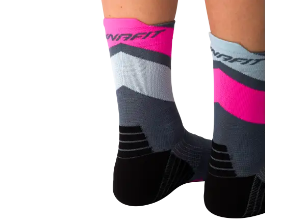 Dynafit Ultra Mid Laufsocken Cinder/Pink Glo