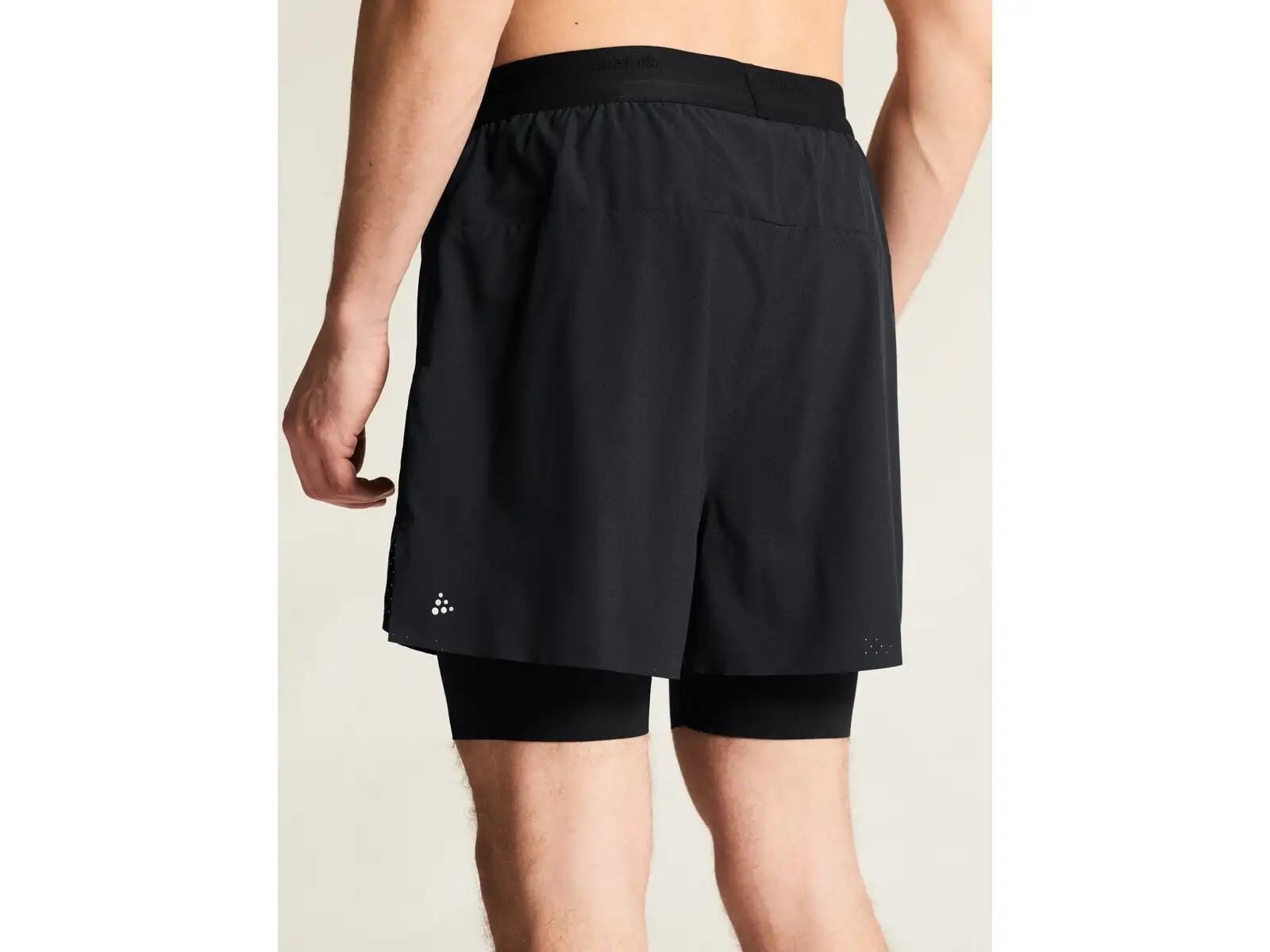 Craft Hypervent 2-in-1 Herren Laufshorts schwarz
