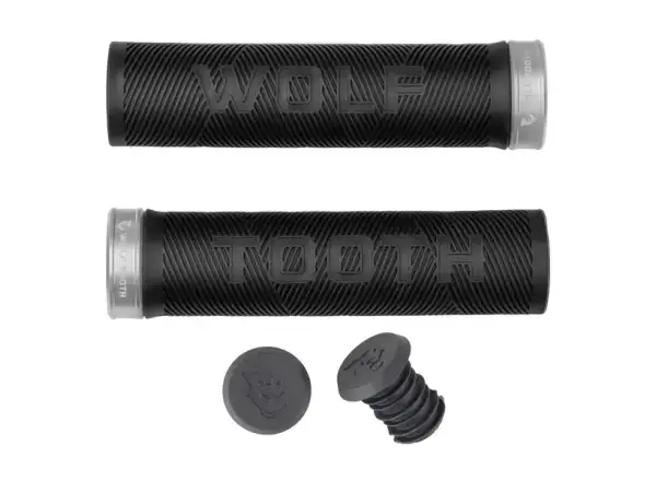 Wolf Tooth Echo Griffe Schwarz/Raw Silver