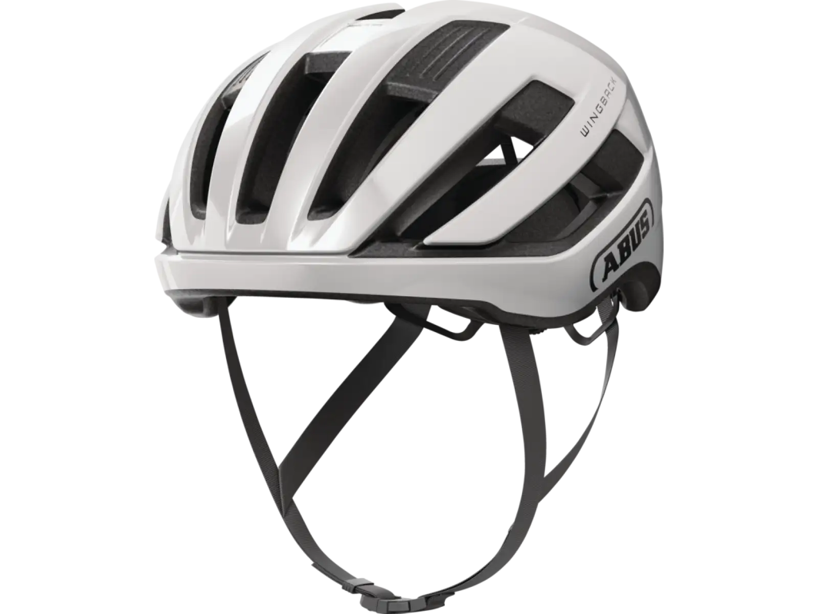 Abus WingBack Straßenhelm Shiny White
