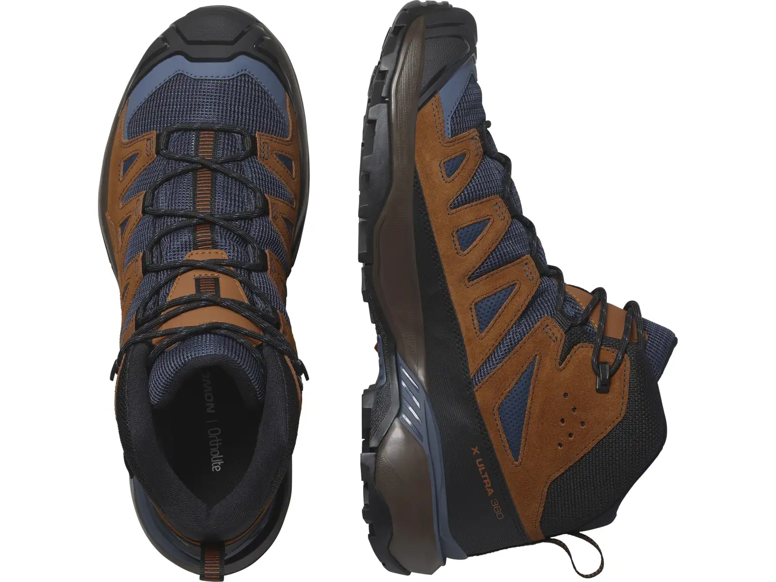 Salomon X Ultra 360 LDR MID GTX Herren Wanderschuhe Blue Nights/Caramel Cafe/Grisaille