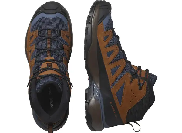 Salomon X Ultra 360 LDR MID GTX Herren Wanderschuhe Blue Nights/Caramel Cafe/Grisaille