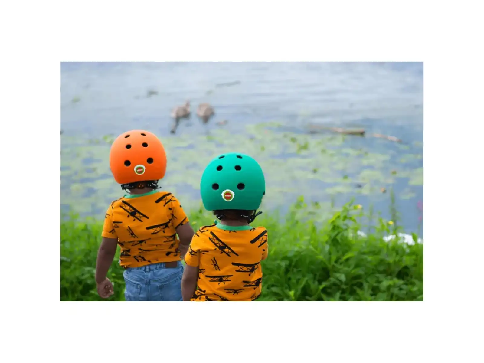 Melon Toddler Kinderhelm Regenbogen Orange
