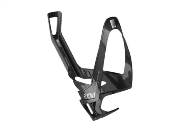 Elite Rocko Carbon Flaschenhalter in glänzendem Schwarz