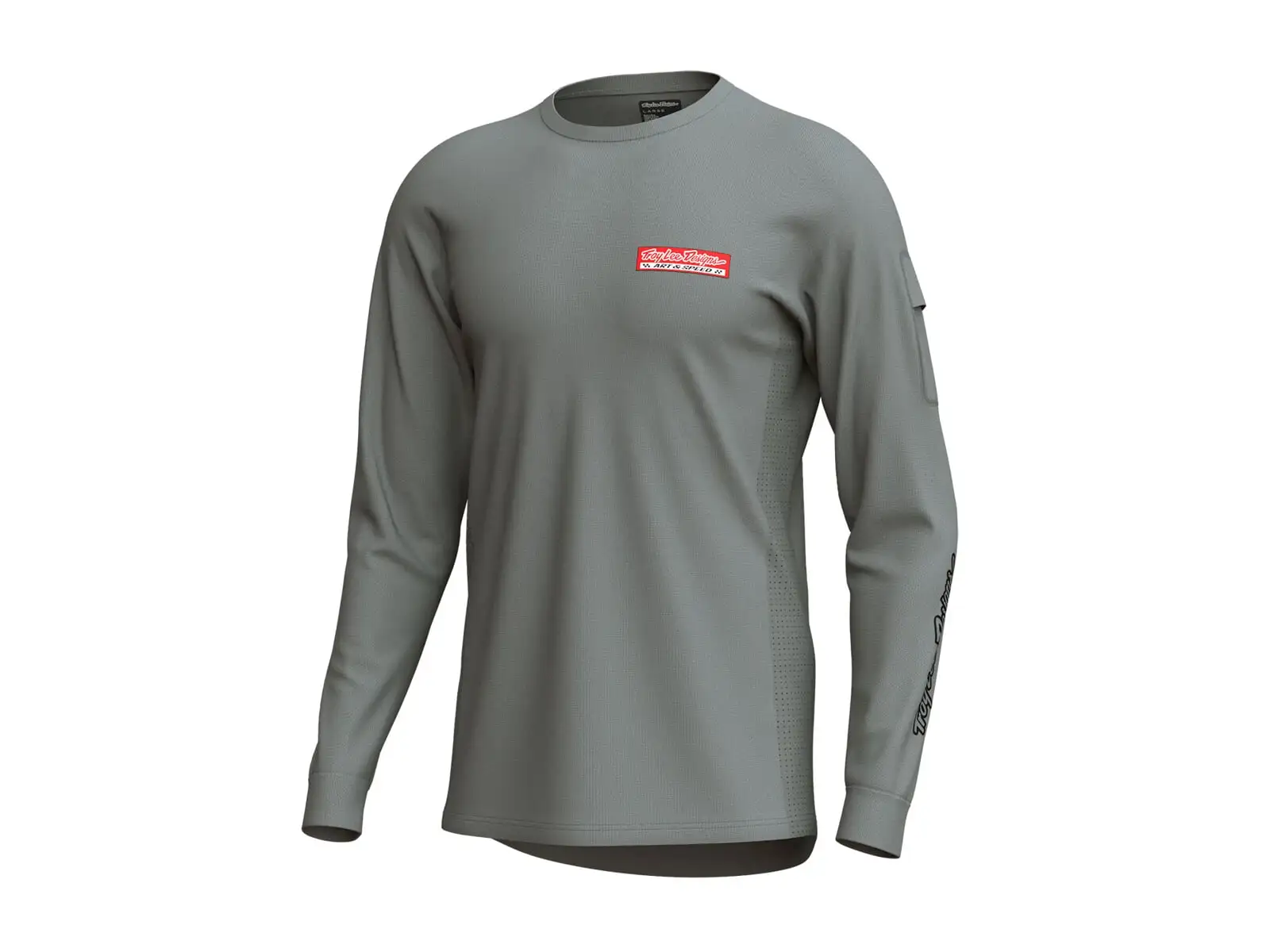 Troy Lee Designs Ruckus Ride Tee Herren-Trikot Langarm Custom Paint Mid Gray