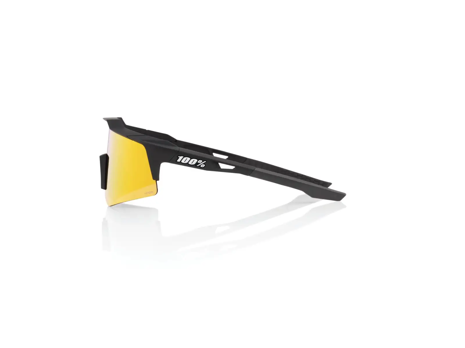 100% Speedcraft XS Brille Soft Tact Black/HiPER Red Multilayer Mirror Lens