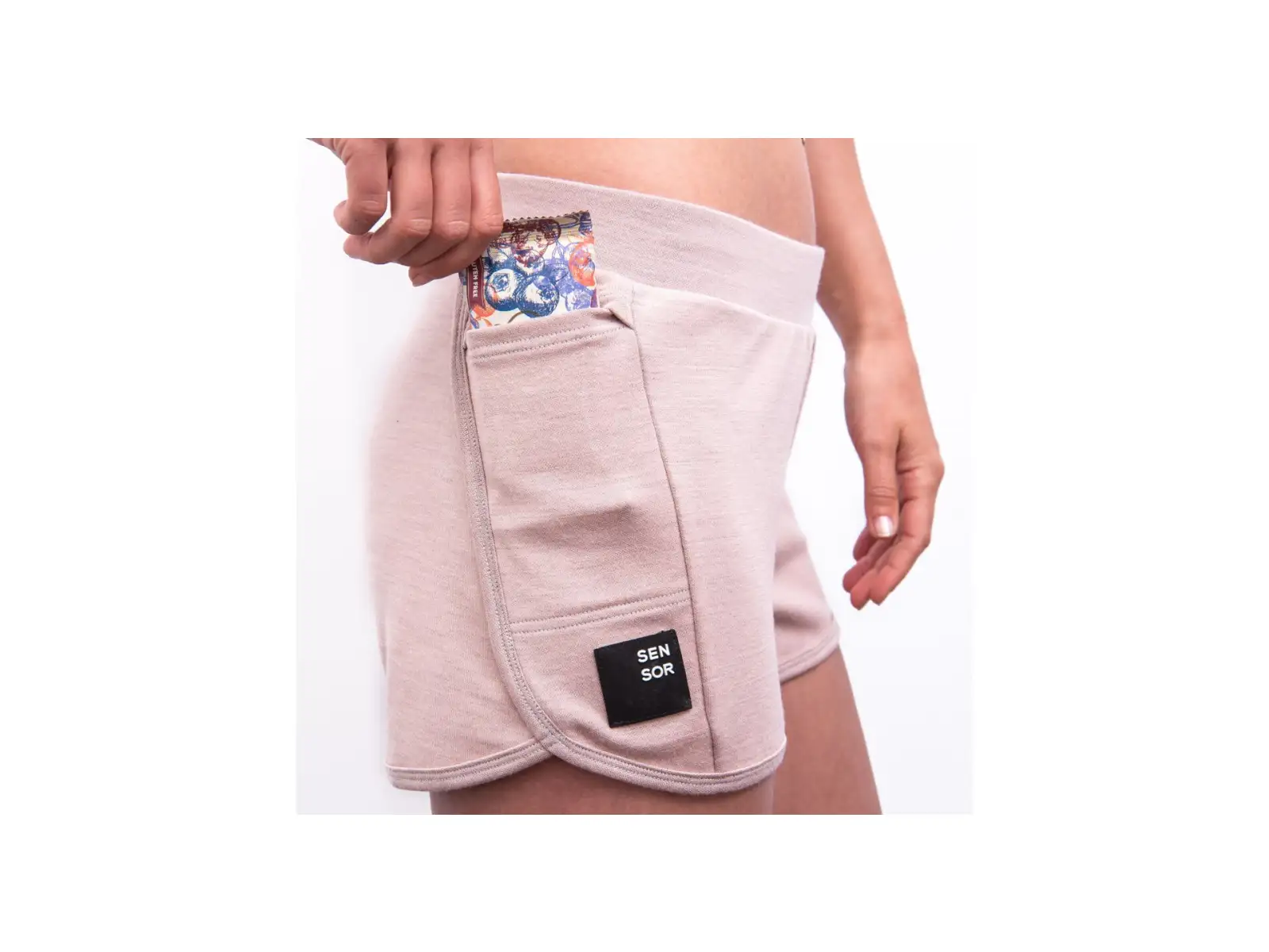 Sensor Merino Upper Traveller Damen Shorts Dusty Pink