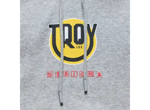Troy Lee Designs Happy Dayz Racing Herren-Sweatshirt Gray heather