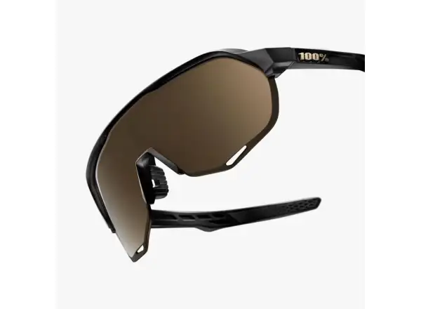 100% S2 Sportbrille Matte Black/Soft Gold