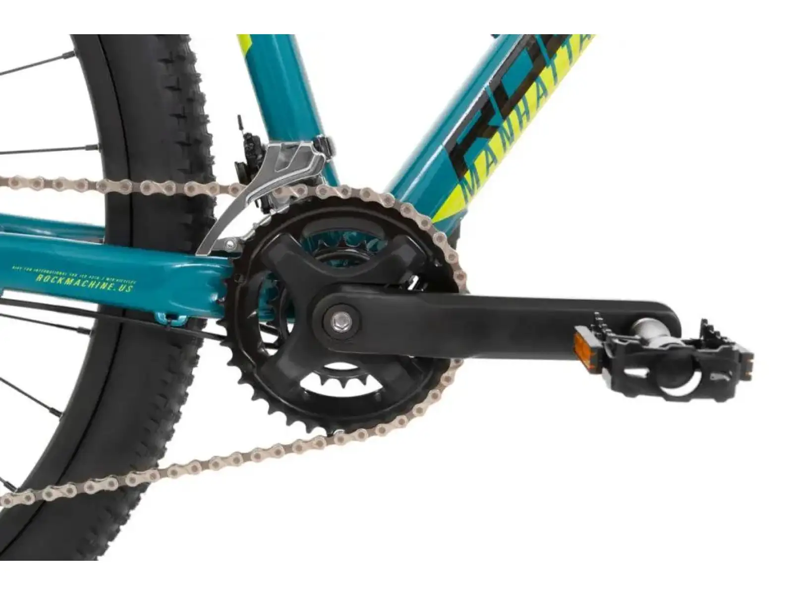 Rock Machine Manhattan 90-29 blau/gelbes Mountainbike