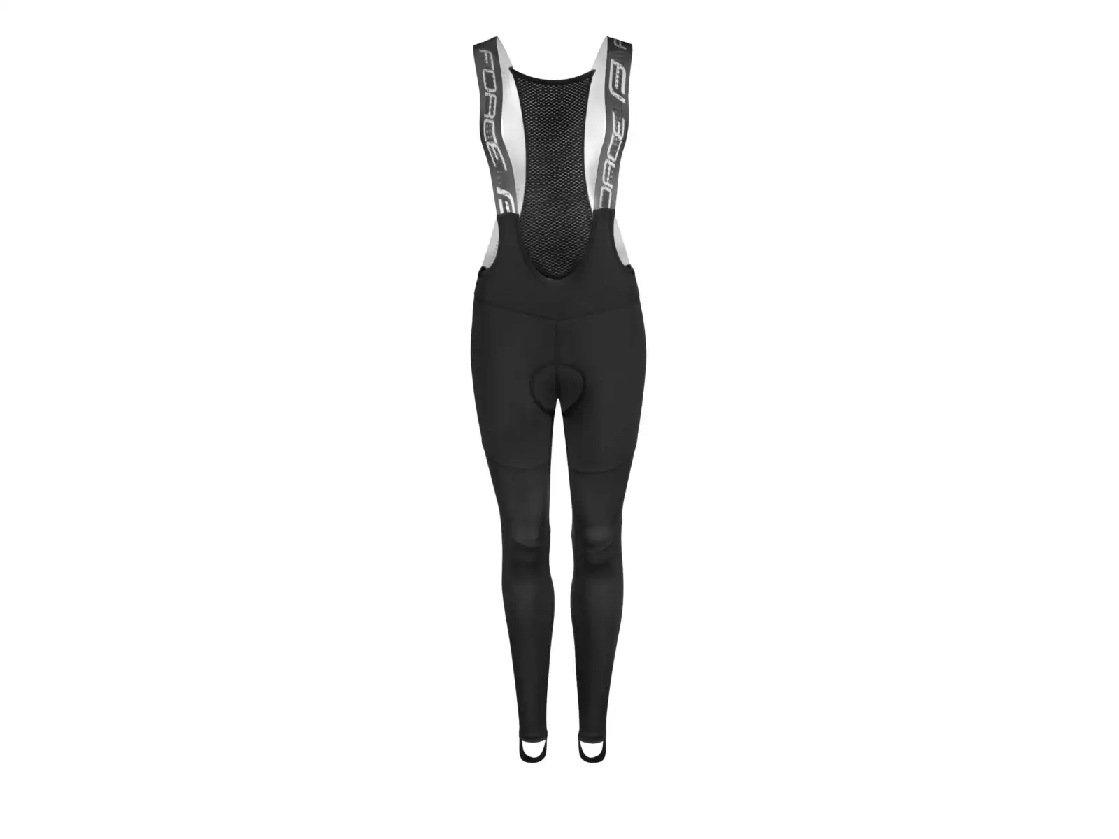 Force Spring Lady Damenhose mit Latz und Polsterung Schwarz
