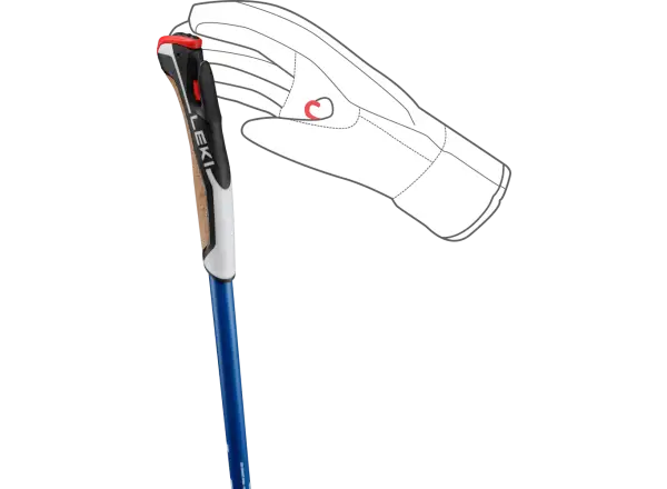 Leki PRC 850 TR Langlaufstöcke Naturalcarbon-regal blue light-white