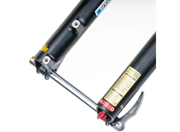 SR Suntour Raidon 32 LO-R 130 mm 27,5" Boost gefederte Gabel in Schwarz.