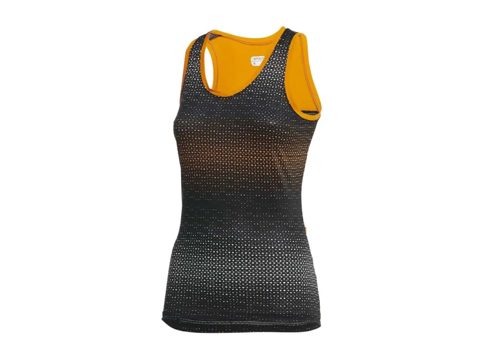 Dotout Rainbow W Top Damen ärmelloses Trikot Black/Fluo Orange