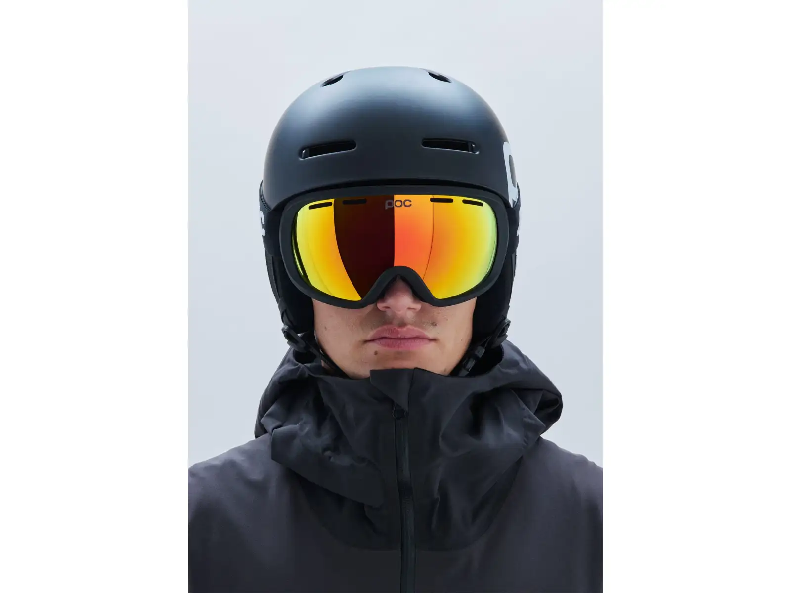 POC Fovea Skibrille Uranium Black/Partly Sunny Orange