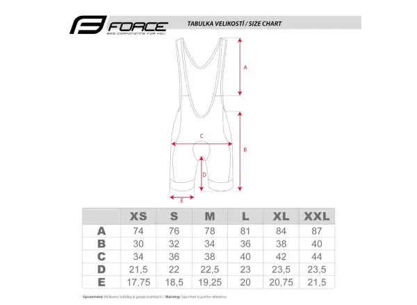 Force Points Lady Shorts mit Latz schwarz/weiß