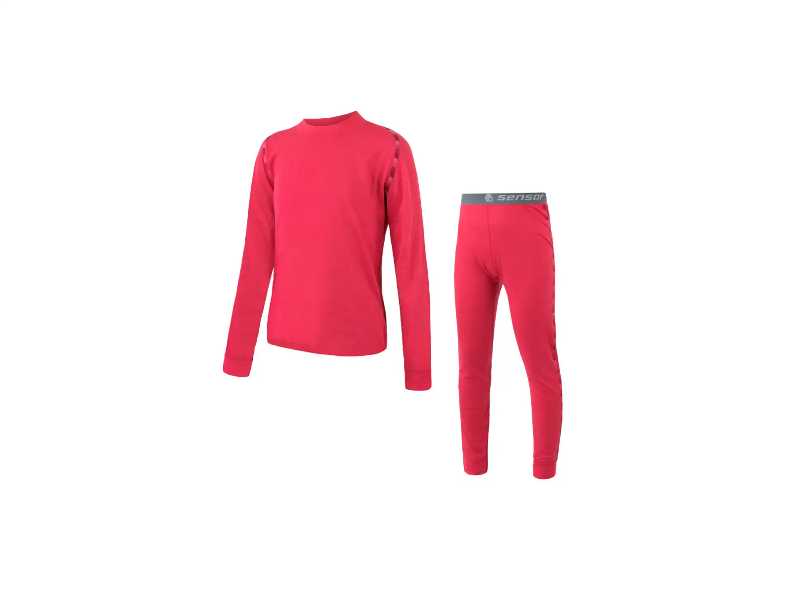 Sensor Merino Air Set Kinder Langarmshirt + Hose Magenta