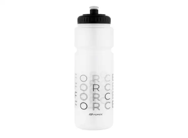 Force Enjoy Fahrradflasche 750 ml transparent/schwarz